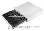 POS Cash Drawer 420F / Lockable Cash Box With Metal Clips Adjustable Dividers