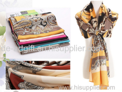 Top Super soft beautiful women fashion silk scarf