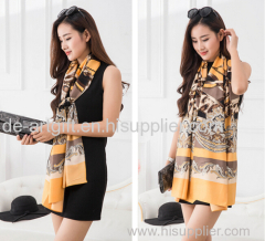 Top Super soft beautiful women fashion silk scarf