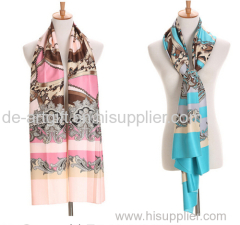 Top Super soft beautiful women fashion silk scarf
