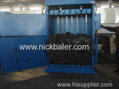used tyre baler for sale/hydraulic tire baler/double cylinder hydraulic baler