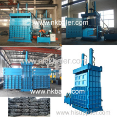 used tyre baler for sale/hydraulic tire baler/double cylinder hydraulic baler