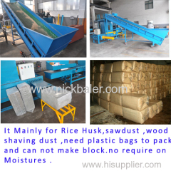 Horizontal type Wood shaving Baler Machine