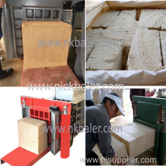 Price of sawdust wood shaving rice husk Baler Machine