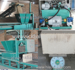 Horizontal baling press machine for Rice Husk