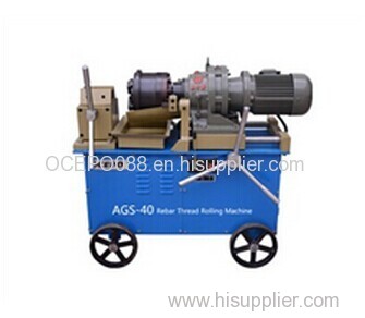 Rebar thread rolling machine