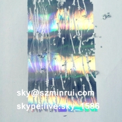 Self Adhesive Silver A4 Hologram Eggshell Sticker Paper Destructive Hologram Label Paper