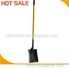 Long Fiberglass Handle Steel Square Shovel