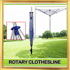 4-Arm Adjustable Garden Use Rotary Clothes Dryer