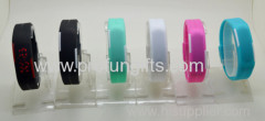Promotion gift Waterproofed LED touch running silicone bracelets Watch