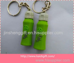 High quality oem 3d logo soft PVC keychain for promotion gift