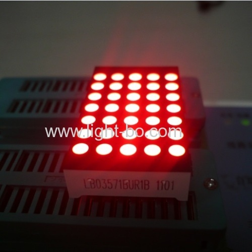 Pure Green 3mm 5*7 dot matrix led display row anode column cathode for lift position indicator