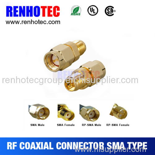 gold plating rp SMA connector