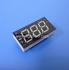 Custom super amber 3 1/2 digit seven segment led display for defrost compressor fan status indicator