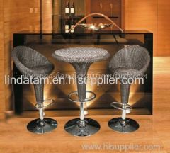 wicker rattan bar stool