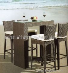 wicker rattan bar chairs