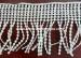 Polyester Tassel Lace Fringe Trim / Embroidered Chemical Lace Fabric