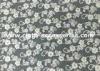 Floral Knitted White Net Lace Fabric Trimmings With Sun Flower Pattern