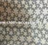 50&quot; Garment Polyester Floral Net Lace Fabric Black Romantic With Plants Design