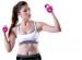 PVC Foam Iron VINYL Power GYM Equipment / Womens Dumbbells Sets