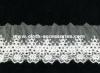 Mesh Water Soluble Embroidered Lace Fabric Trims Polymide With Floral Patterned