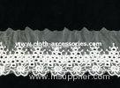 Mesh Water Soluble Embroidered Lace Fabric Trims Polymide With Floral Patterned