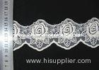 3 Inch Vintage Rose Lace Fabric / Double Edged Flower Lace Trim For Sewing