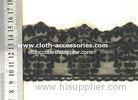 3" Black Scalloped Lace Trim Colorfast / Embroidery Dress Lace Fabrics