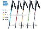 Steel + Plastic Pair 2 Trekking Walking Hiking Sticks Poles Alpenstock Adjustable Anti - Shock