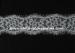 Insertion Flower Narrow Lace Trim / Scalloped Edge Lace Trimmings 3M Per Piece