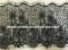 10 " Knitted Flower Beaded Eyelash Lace Trim Black With Drop - Shaped