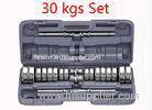 Adjustable 30kg Dumbbell Set Stainless Steel Embossed Logo for GYM training