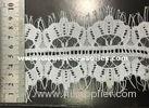 Wedding Insertion Double Edged Lace Trim White 5'' SGS / INTERTEK