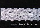 Dress Narrow Flower Lace Trim / Stretch Spandex Lace Fabric Support Cutting