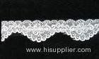 Guipure Embroidery Scalloped Lace Fabric Triangle Eco - Friendly Dyeing