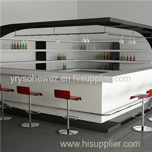 L Shape Artificial Stone Bar Counter