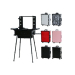 Black Cosmetics Mini Studio Makeup Case With lights trolley