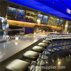 Wave Shape Design Bar Counters Manufacture