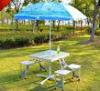 Trail Aluminium Portable Foldable Picnic Table For BBQ With MDF board