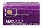 64K - 256K Dual IMSI SIM Custom Smart Card / 3-in-1 SIM/ Macro+Micro+Nano SIM