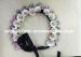 Wedding Rose Pink Handmade Beaded Necklaces 38G Floral Sequin Shape