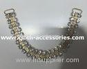 35cm CrystalClear Handmade Beaded Necklaces Diamond Shape For Wedding