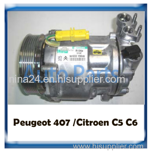 SD7C16-1335F ac compressor for Citroen C5 C6/Peugeot 407 966055580