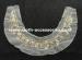 Ladies Acylic Glass Beaded Trimmings / Gunmetal Beaded Collar Applique