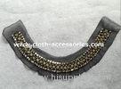 Diamond Big Arylic Beaded Collar Necklace With Round ABS Plated Beads