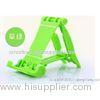 Green Desktop Silicone Mobile Phone Stand Metal Snap for Smartphone Tablet PC