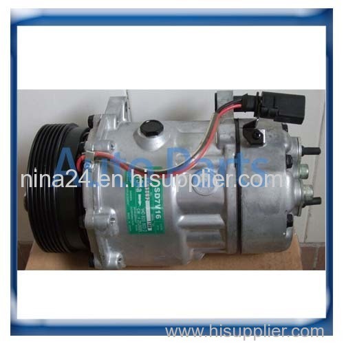 SANDEN 7V16 SD7V16 VW Golf Bora New Beetle Polo Sharan Compressor TSP0155453 1111419 7H0820803B