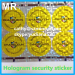 custom tamper security hologram labels