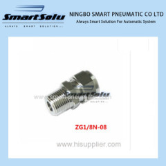 Stainless Compression Fitting ZG1/8"NPT thread x 8mm Straight terminal fittings