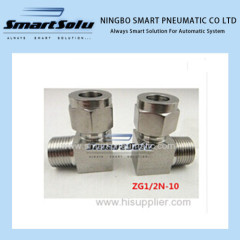 Stainless Steel Fitting 90 Compression Adapter